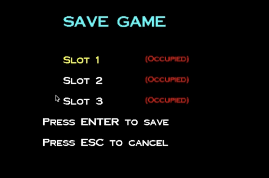 Save Screen